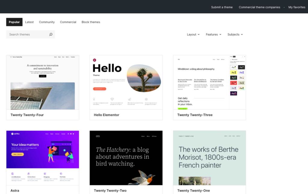 WordPress Themes